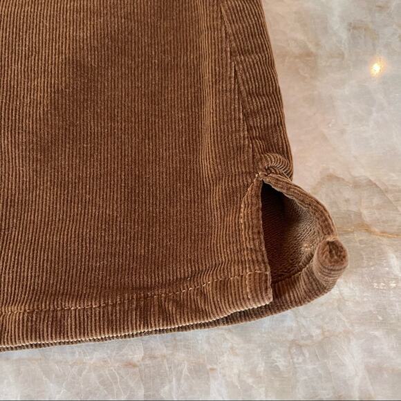 FRAME Le Mini Skirt Warm Tan Thin Corduroy 24 - Picture 6 of 10